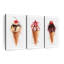 «Ice Cream Cones Splash», reproduction d'art sur toile 3 pièces par Artsy Sally-791058412