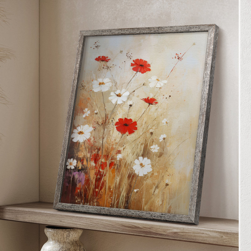 FLORAL Series CCC Framed Print - Solid Wood, 30" H x 24" W
