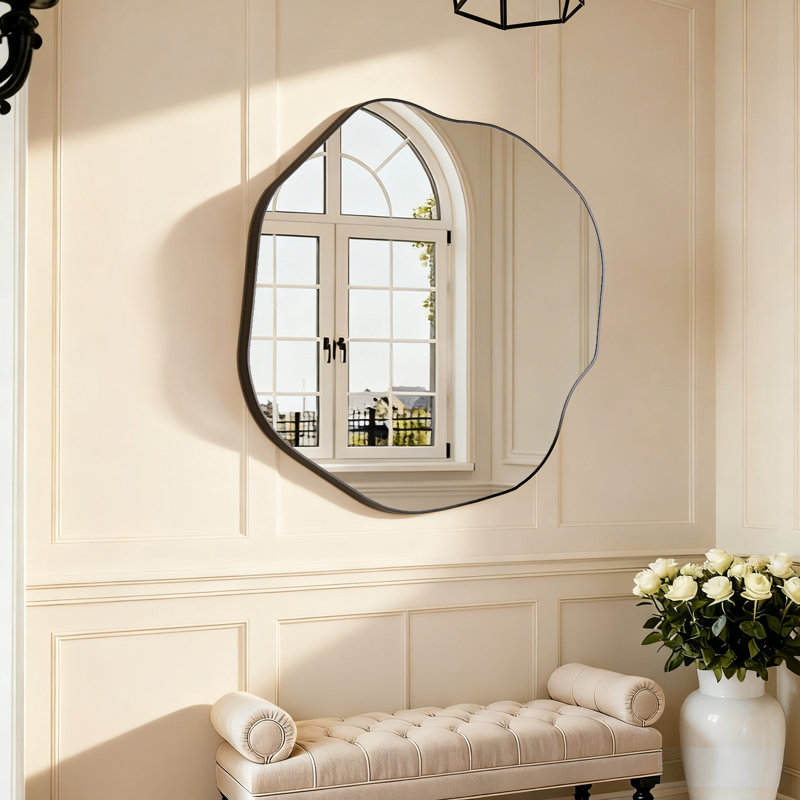 Irregular Wall Mirror Asymmetrical Mirror For Bathroom Bedroom Living Room Entryway, Decorative Modern Wall Decor, Wall Mounted Mirror