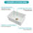 30"X18"X10" Undermount Single Bowl Fireclay Kitchen Sink - Dual Mount White Porcelain Fireclay Rectangular Deep Single Bowl Sink Basin