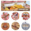 Light Picnic Cooler Basket - Complete Service For 2 With Storage Compartment-947003808-947003809