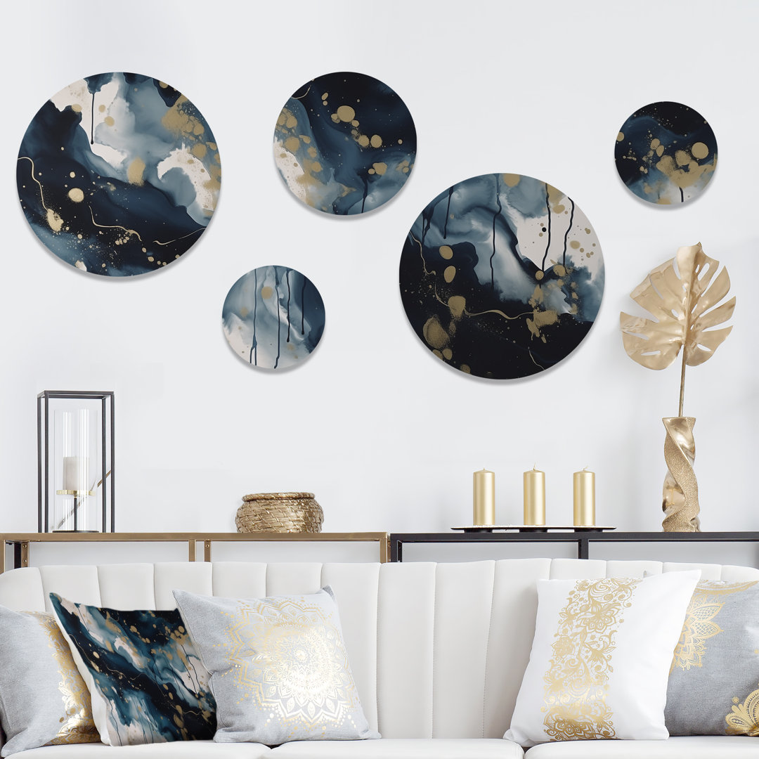 Abstract Wall Decor on Metal Design Art