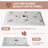 48" X 36" Double Threshold Shower Pan Base In White With Center Drain Assembly & Drain Cover Included