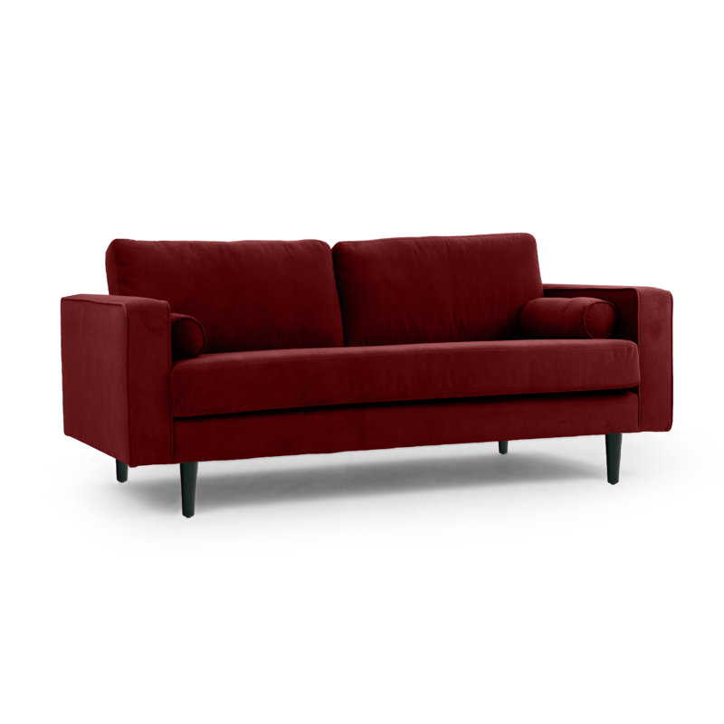 Boubacar Sofa, Natural, Burgundy, 4
