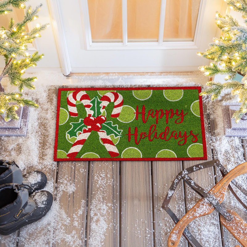 Tapis de canne en bonbon