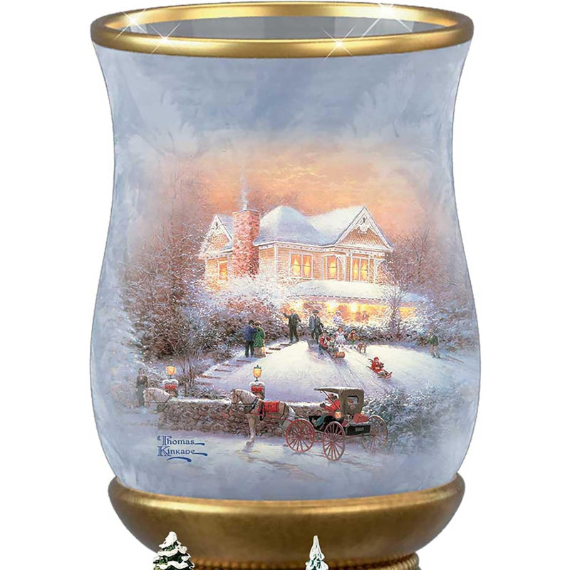 Bougie de Noël victorienne Thomas Kinkade