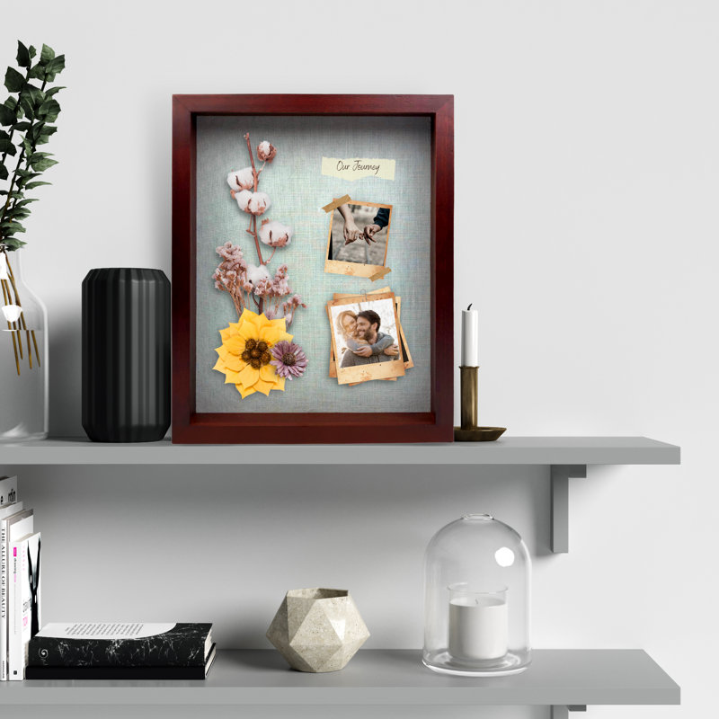 Finnbogi Brown Solid Wood Shadow Box Picture Frame