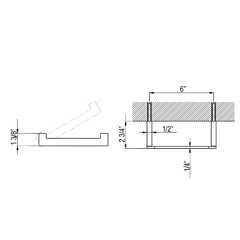 Quartile™ Toilet Paper Holder with Lift Arm, Polished Nickel