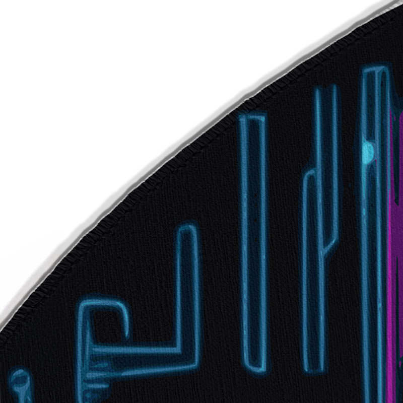 Tapis intérieur et extérieur Cyber Ray, Rond 5 pi