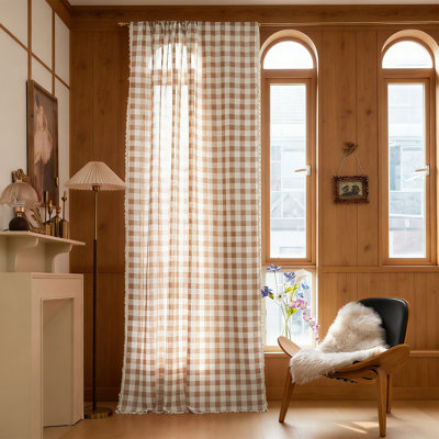 Rideaux de balcon de chambre à coucher de style campagne Kondieu