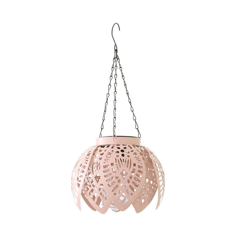 Outdoor Hanging Lantern, Pink