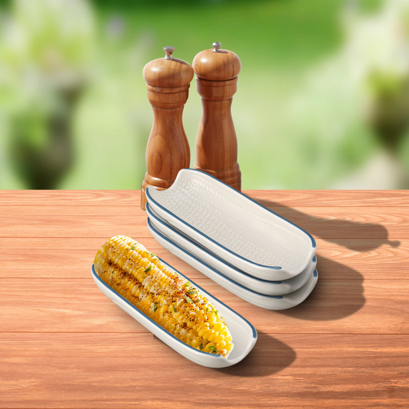 Stoneware Corn Holder