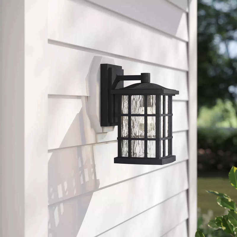 Cayman Outdoor Wall Lantern, 13" H x 8" W x 9" D, Bronze