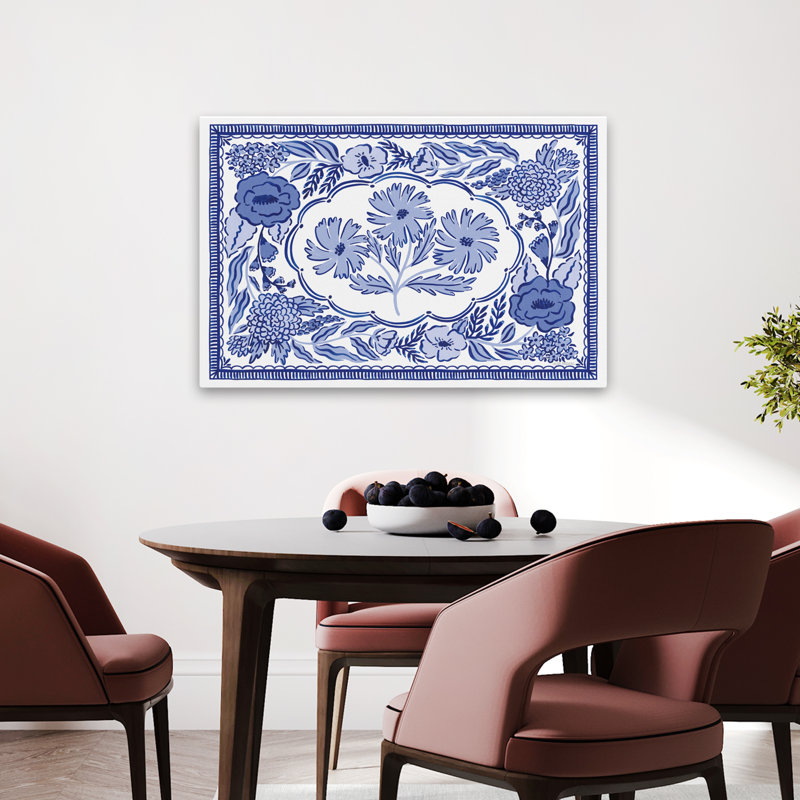 Contemporain bleu Reverie IV, H 36 po x l 24 po