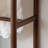 Elegant Black Walnut Coat Rack Cabinet