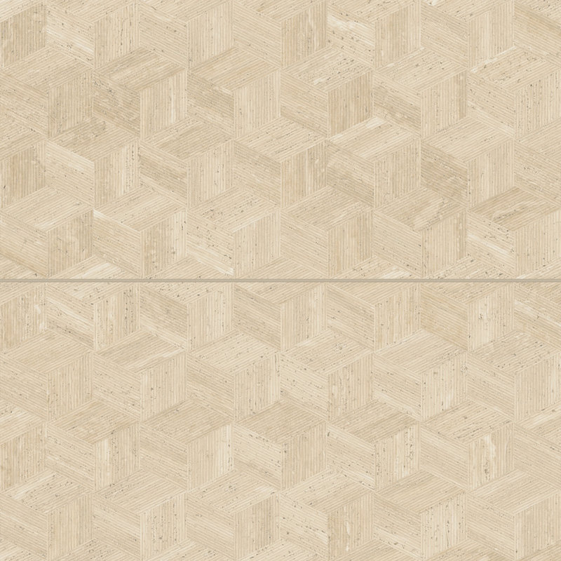 Sensi Roma 24 in. x 48 in. Glazed Porcelain Tile, Cream