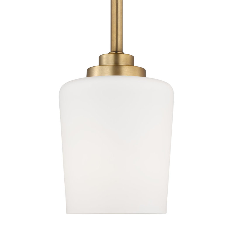 Luminaire suspendu en pot 1 lumière Windom, Non, Laiton satiné, 75 W