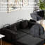 Canapé-lit convertible sans os 72,4 po, sans assemblage requis, conception pliable pour le salon, noir-140494318