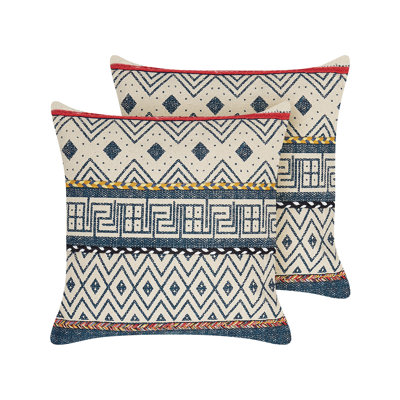 Graeagle Geometric Square Cushion