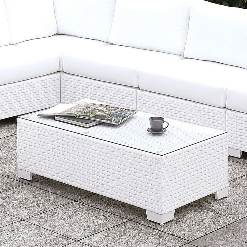 Natonia Rectangular Outdoor Coffee Table , 43.25'' in. W 23'' in. D