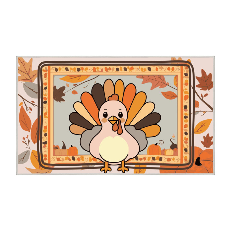 Tapis de Noël East Urban Home, Rectangulaire 7 pi x 10 pi