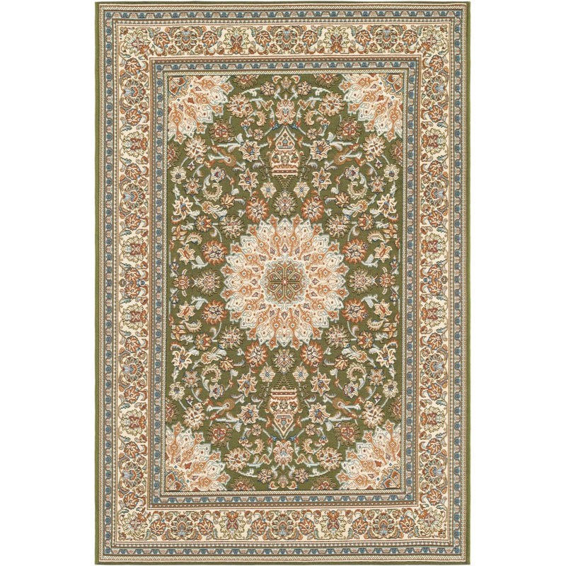 Tapis vert traditionnel Tollefson, Rectangle 4 pi 1 po x 6 pi 1 po