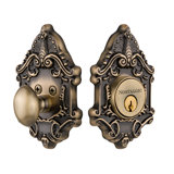 Nostalgic Warehouse Victorian Plate Single Cylinder Deadbolt
