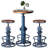 Jermeshia 2 - Person Pine Pedestal Dining Set-1888808933-1888808930