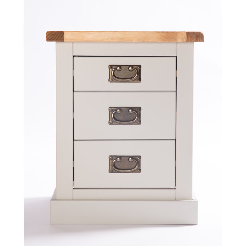 Calliope 45cm W Plywood / Laminate Board Bedside Table, Grey