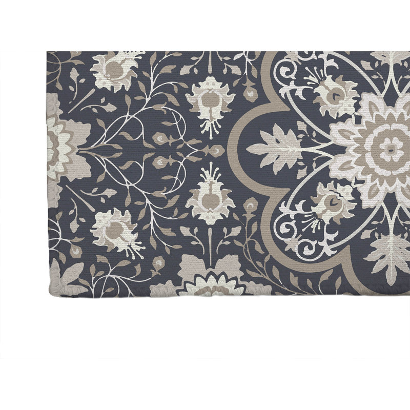 Tapis de lessive Skyler, Gris anthracite, Rectangle 5 pi x 7 pi