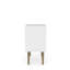 Table de chevet en naturel et blanc-871170165