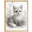 Realistic Fox Portrait Framed Wall Art Prints - Soft detailed fox illustration, for nursery or bedroom-125212068-125212070