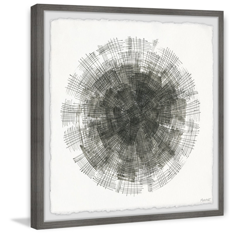 «Black Stitches» par Marmont Hill - reproduction d'art sur papier encadrée, H 32 po x l 32 po x P 1,5 po