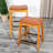 Natural Finish 24" Counter Stool - Saddle Leather Seat, Comfortable And Fashionable Elegant-790856063-790856049-790856051