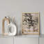 "Bouquet de fleurs blanches dans une tasse" sur papier-98299063-98299064
