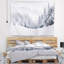 Tapisserie en polyester pour montagne et arbres avec accessoires suspendus inclus-28500704