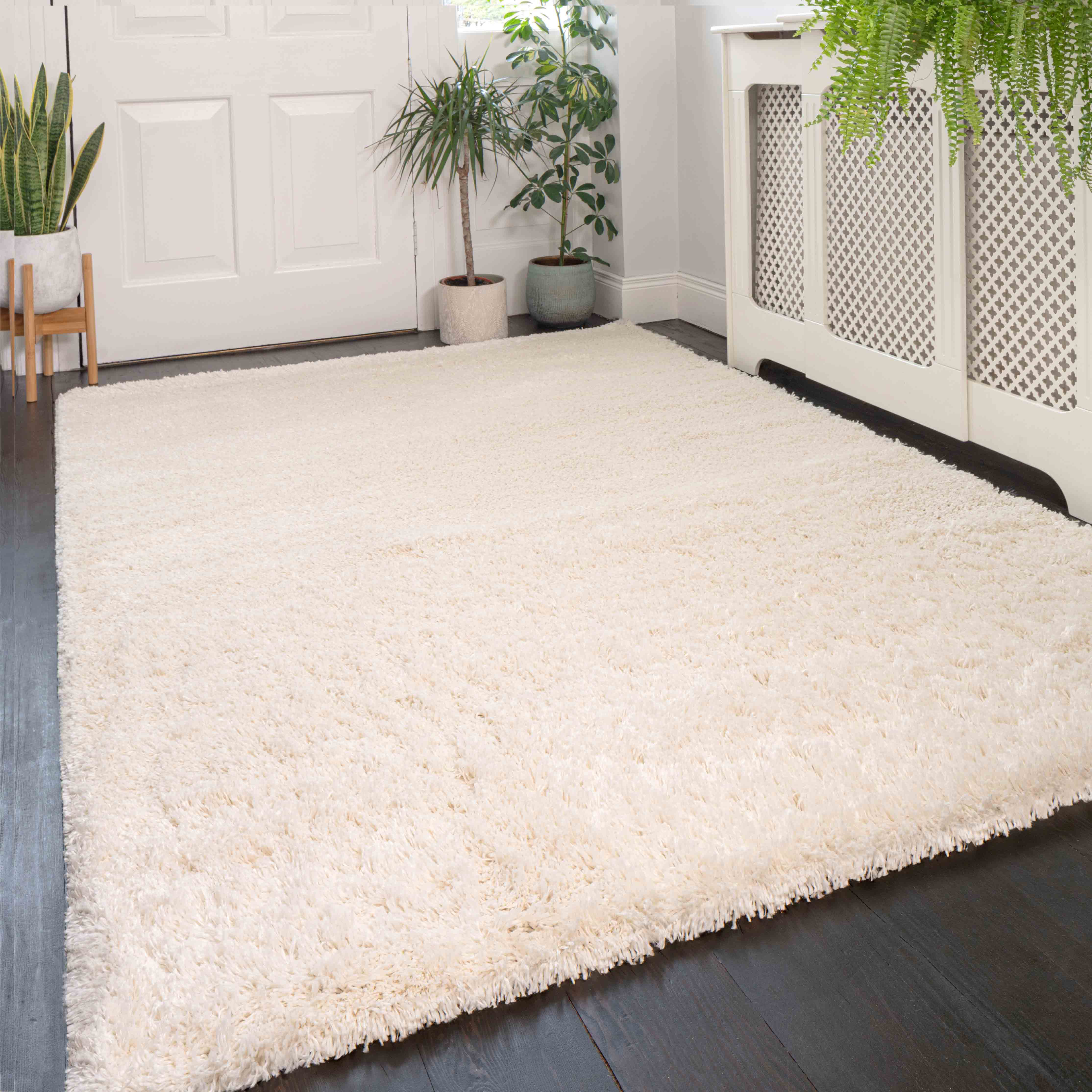 17 Stories Lamasiii Shaggy Cream Rug & Reviews | Wayfair.co.uk