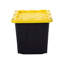 Sac de rangement en plastique avec couvercle, 23 gallons, paquet de 2 - noir / jaune-132881731-132881733