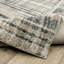 Tapis brun clair / gris anthracite tissé à la machine Chase-766179657