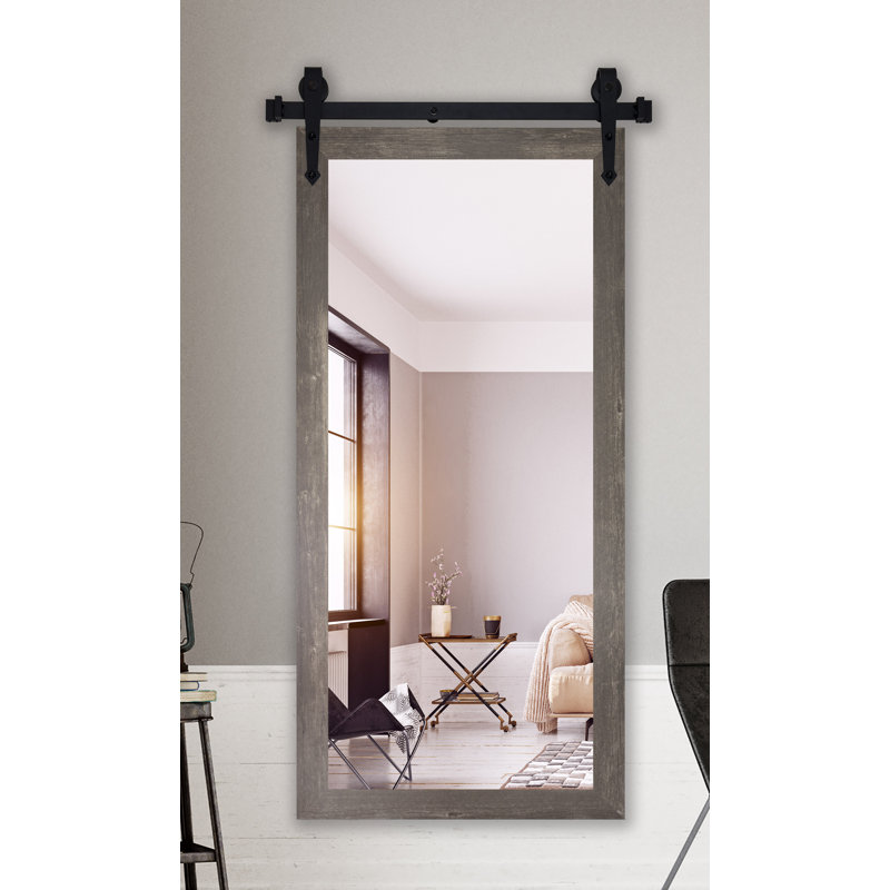 Meleze Solid Wood Flat Mirror, 65.5" H x 30.5" W