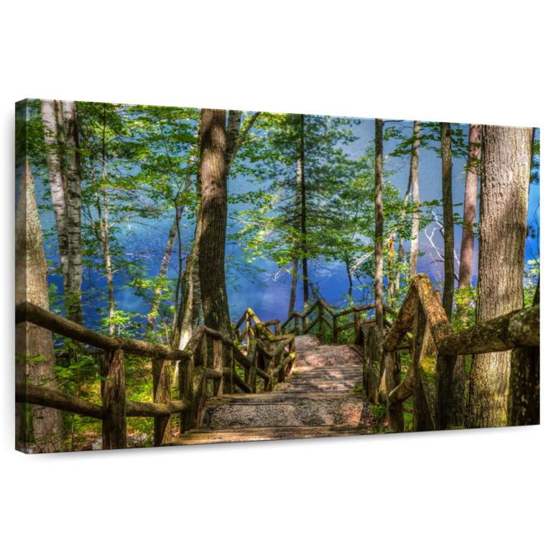Lilie Lake Michigan Stairs, 20'' H x 30'' W