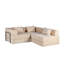 Convertible Floor Sofa Bed with Fixed-Shape Frame-117873923