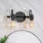  Kinman 2 - Light Dimmable Matte Black Bathroom Vanity Light ETL Certified-1895052422