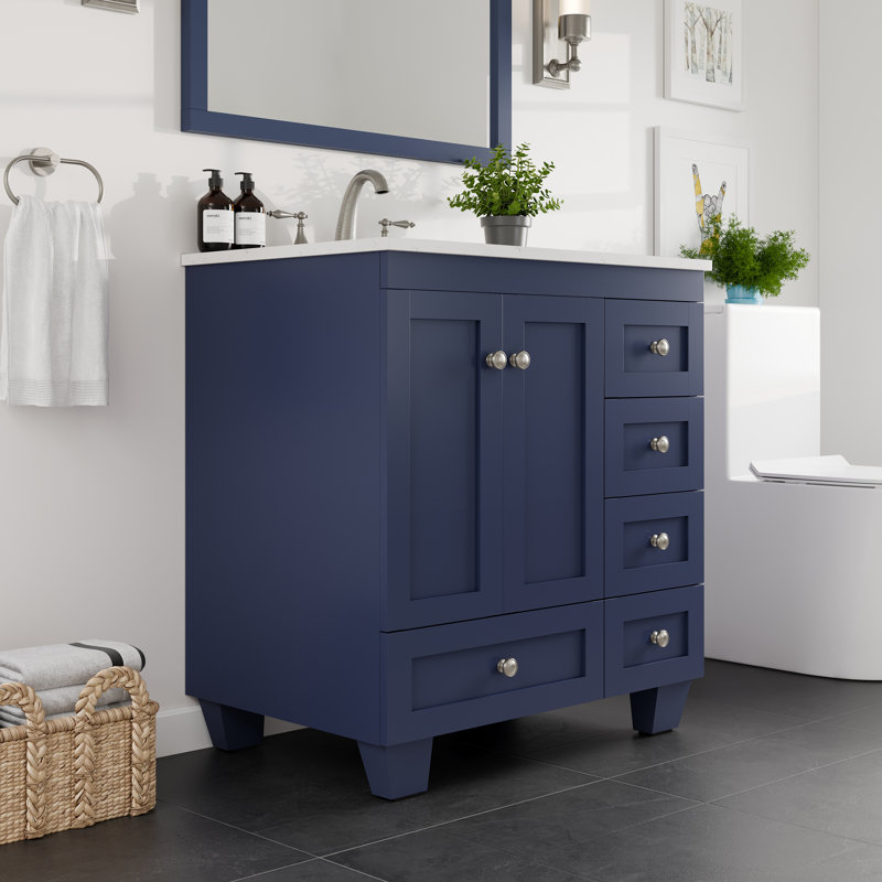 Yena 30" Single Bathroom Vanity Set, Blue