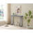 Claude Rectangular Console Table with Shelf – Sleek and Modern Entryway, Hallway, or Sofa Table with Trapezoidal Legs-1619113745