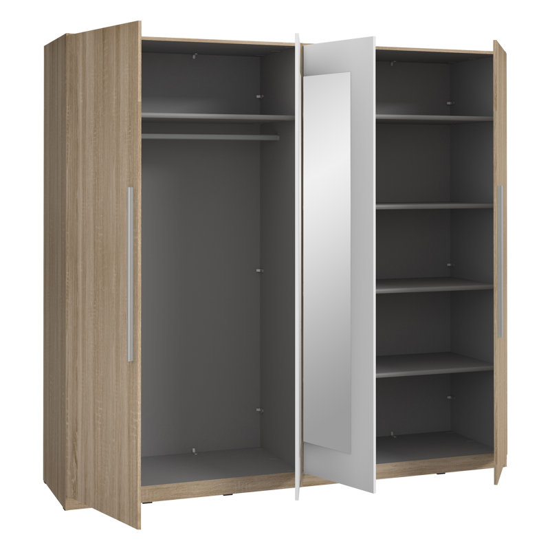 Temirlan 4 Door Manufactured Wood Wardrobe