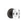 Emtek Passage Knobset w/ Sandcast #2 Rosette and Windsor Glass Knob