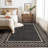 Modern Border Machine Washable Area Rug for Living Room Bedroom Stain Resistant Throw Carpet for Home Decor Office-1508492501