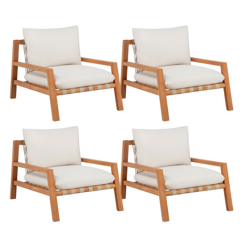 Ensemble de 4 chaises Charlotte Brown