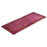 Overdyed Hand-Knotted Wool Modern-Contemporary Pink Runner 2' 8" x 6' 6"